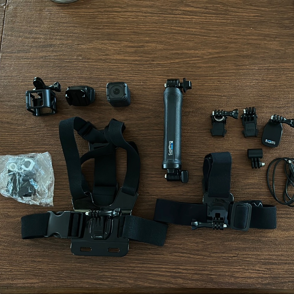 GoPro Camera and Accessories Set - Black and Gray